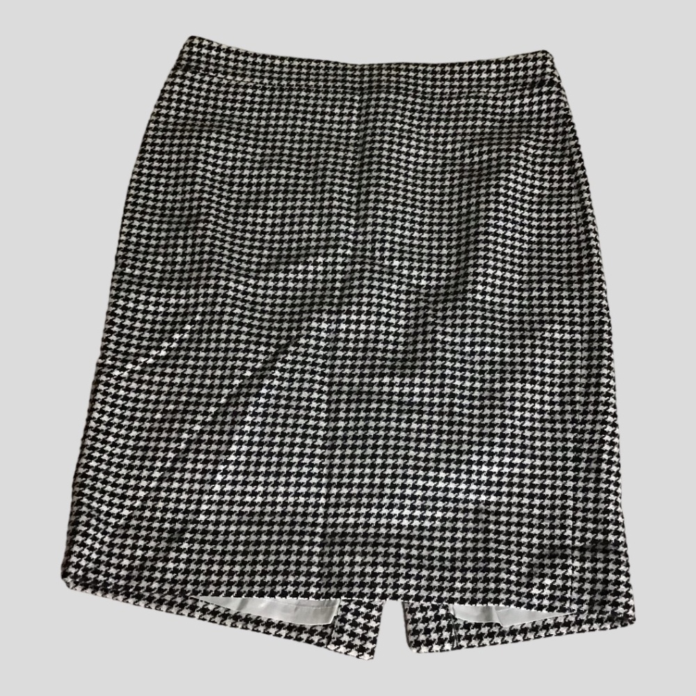 J Crew Women’s Wool blend Plaid Pencil Skirt Size 4 EUC